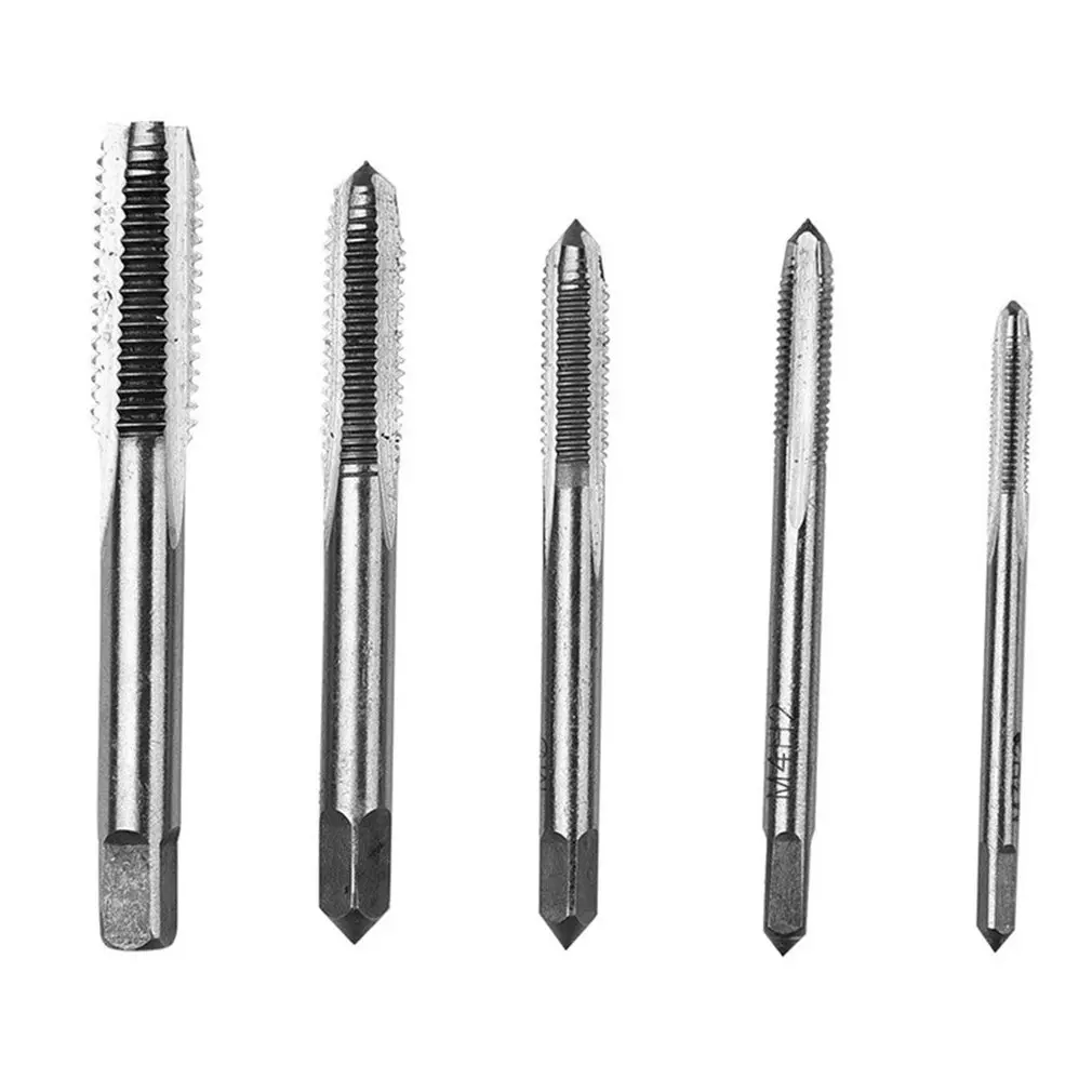 5PCS/Set HSS M3 M4 M5 M6 M8 Machine Spiral Point Straight Fluted Screw Thread Metric Plug Hand Tap Drill Set Tools | Инструменты