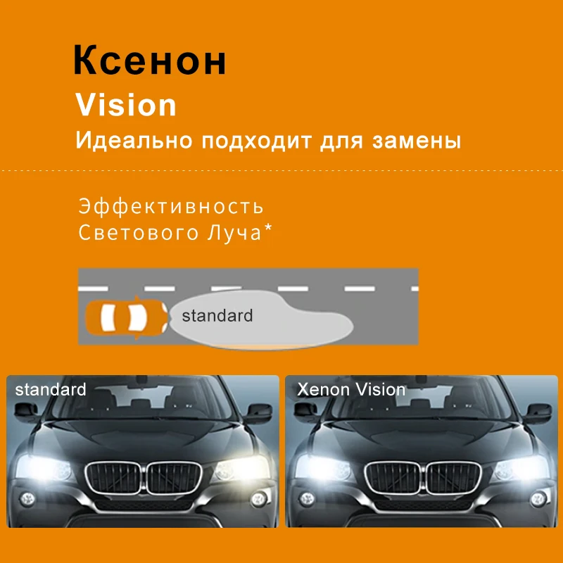 Philips D2S СВЕТ АВТОМОБИЛЯ Дальний свет Ближний Ксенон Видение 85В 35ВТ 4400К 1шт|Лампы