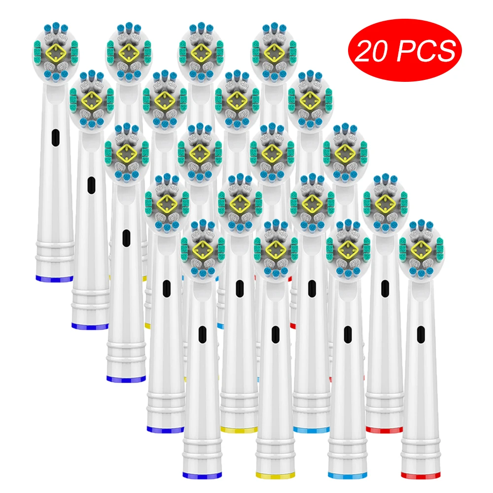 

20Pcs Sensitive Gum Care Replacement Toothbrush Heads for Oral B Braun Toothbrush Head Advance Power/pro Health/triumph/3D Excel