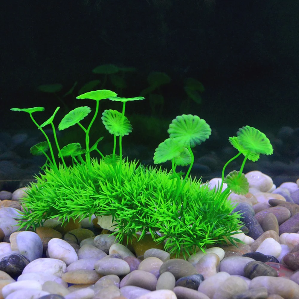 

Aquarium Decorations Plastic Plant Small,Fish Tank Decoration Ornament Artificial Plactic Plants 1pc