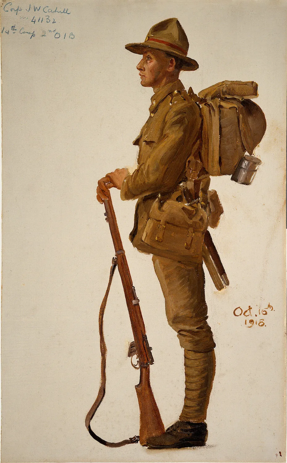 Новая Зеландия NZ WW1 солдатская дорожная Классическая Настенная Наклейка холст