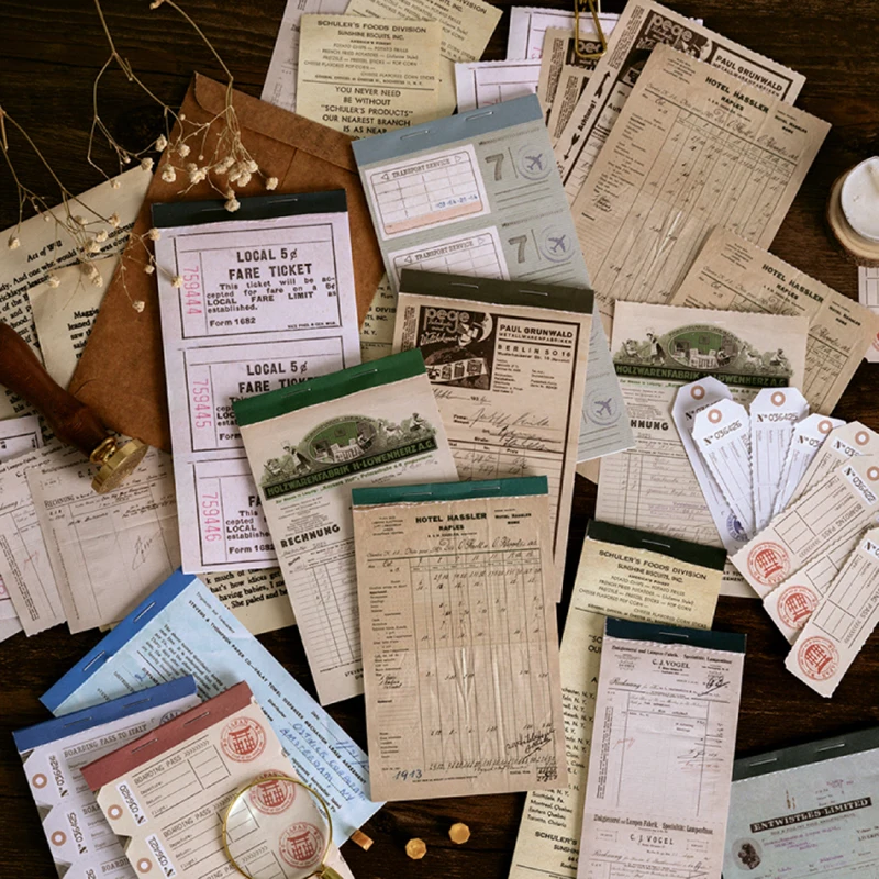 30 листов/партия купон в ретро стиле лист нот материал бумага журнал планировщик