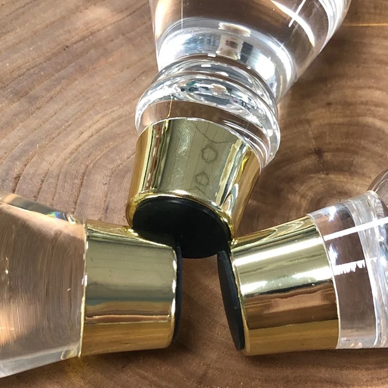 

4Pcs Acrylic Furniture Legs Clear Gourd Shape Sofa Cupboard Feet for Bed Stool Chair Feet