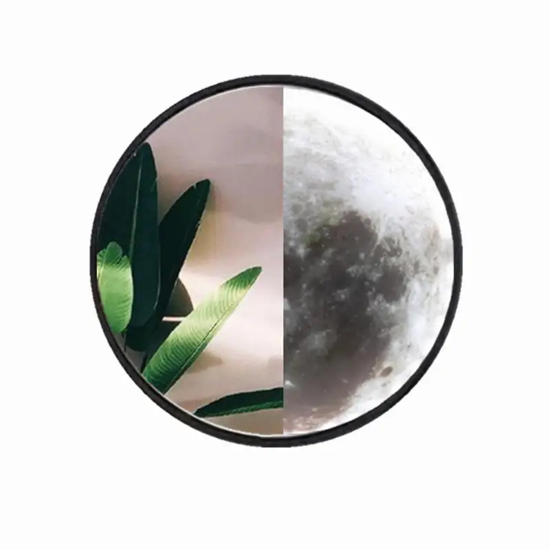 

Creative Magic Mirror Makeup Mirror With Light Moon Wall Lamp Living Room Entrance Bathroom Decorative Mirror Wall Lamp
