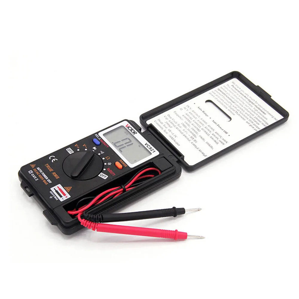 

Handheld Pocket Mini Digital AC/DC Multimeter Auto-range Digital Multimeter LCD Display Flip-flop Models Voltmeter Ohmmeter