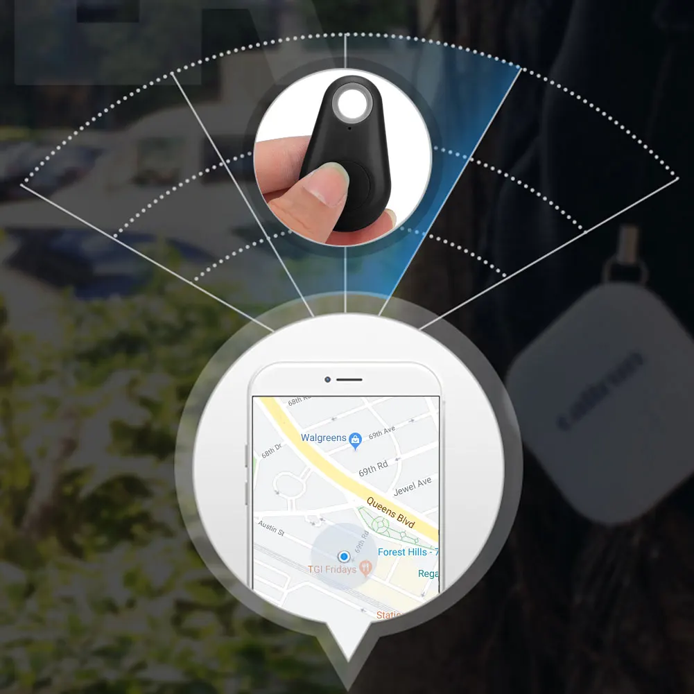 Противоугонная сигнализация локатор умный мини gps трекер Bluetooth Удаленная съемка