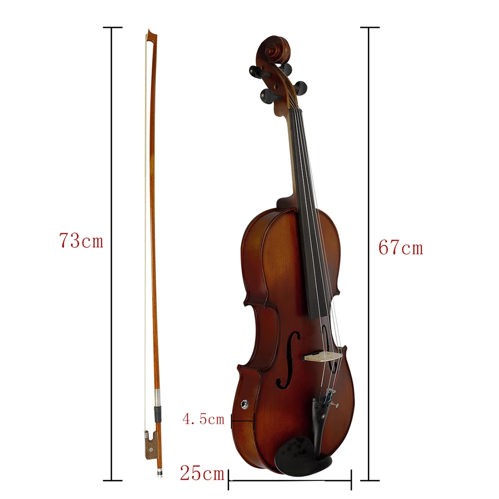 16 дюймовый Электрический альтовый эквалайзер ель древесина Mapel мост черное