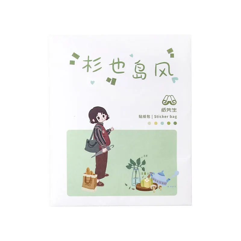 8 шт./компл. Kawaii Девушки серии бумажные наклейки DIY повседневной жизни конверт