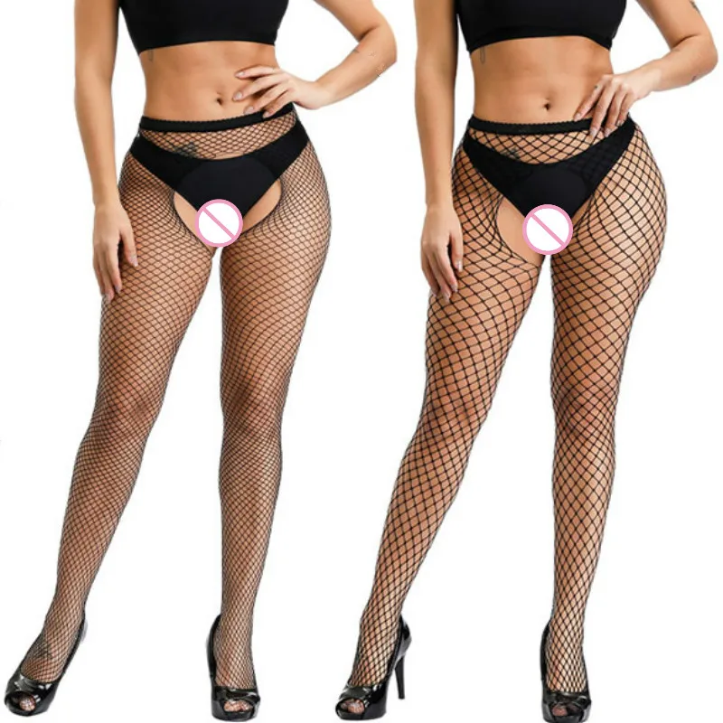 

Women's Sexy Fishnet Tights Fashion Club Party Net Holes Black Nylon Stockings Small/Medium/Big Mesh Pantyhose Ladies Hosiery