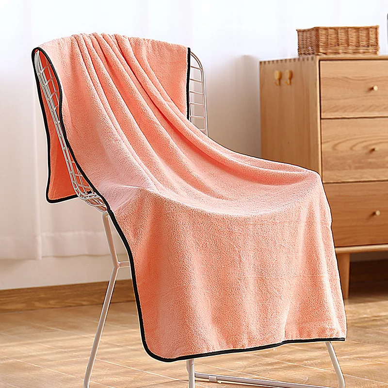 Банное полотенце из кораллового флиса мягкое влагопоглощающее быстросохнущее