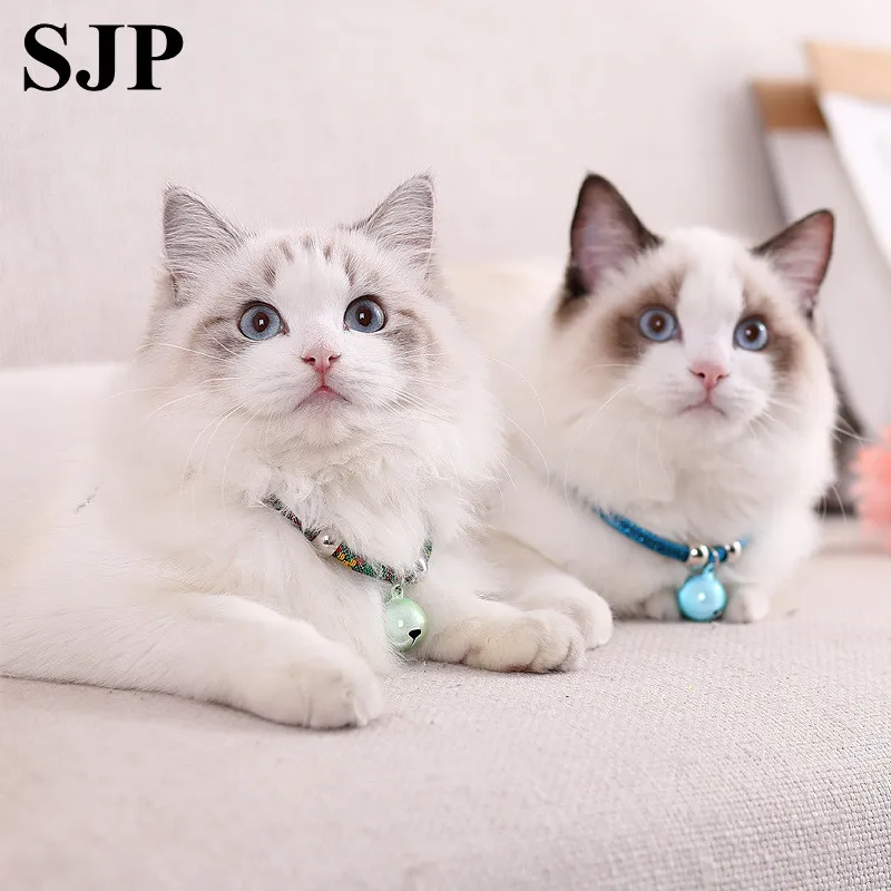 Hot Sale Cat Collar Necklace Lovely Pet Puppy Chain Adjustable Personalized Fashion Bell Accessories | Дом и сад