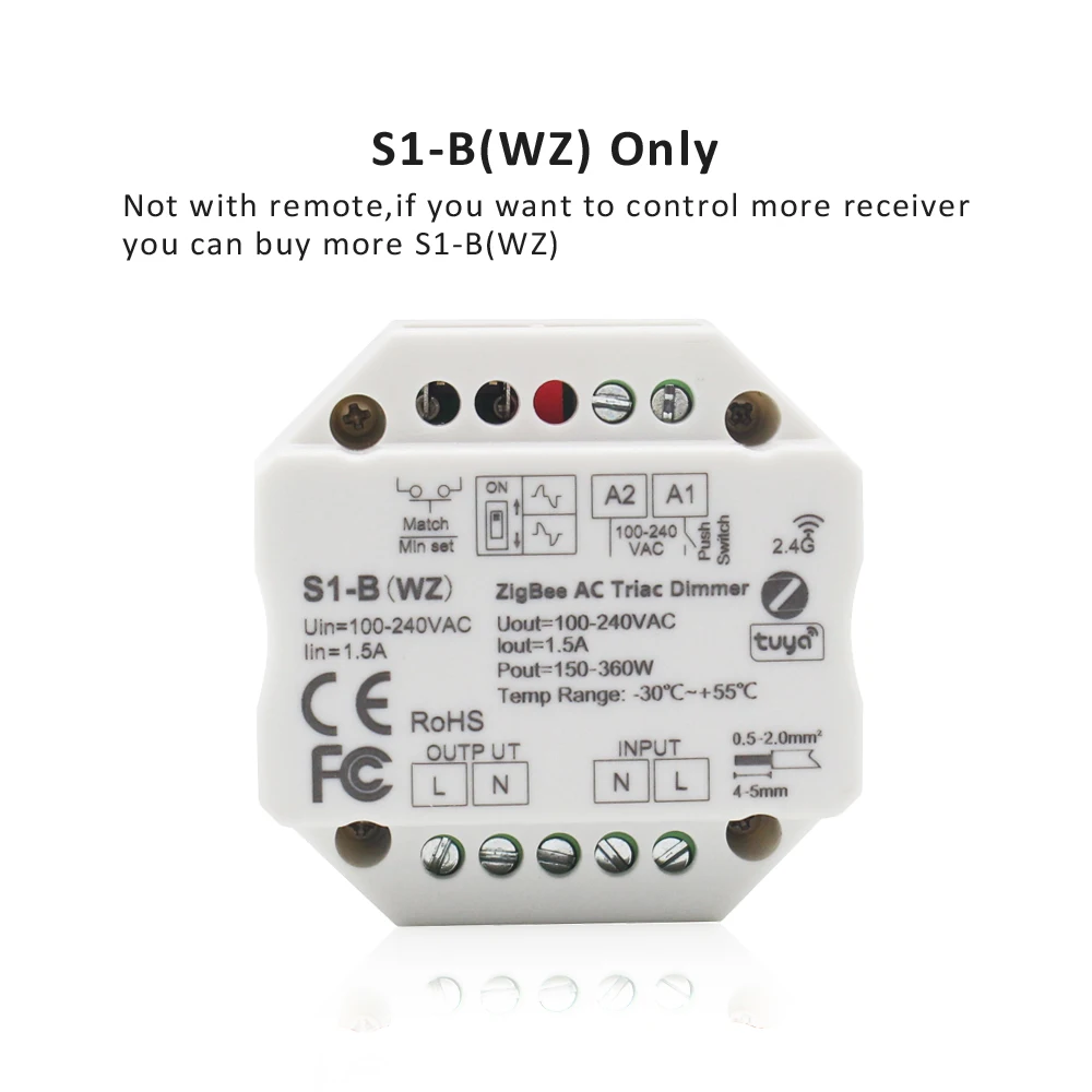 

Диммер MJJC S1-B-WZ для светодиодных ламп