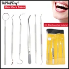 Инструменты для гигиены зубов из нержавеющей стали, набор для чистки зубов и ухода за полостью рта, стоматологический клетчатый скребок, скалер, стоматологический аппарат для удаления зубного налета