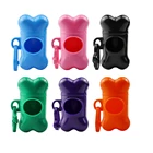 Диспенсер для мешков для отходов домашних животных, пластиковый держатель для мусорных пакетов, 1 рулон пакетов