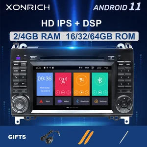 2 Din Android 11 автомобильный мультимедиа для Mercedes Benz Sprinter B200 W209 W169 W169 B-class W245 B170 Vito W639 A180 A160 W906 радио