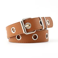 new women belt pu leather silver pin buckle belt fashion punk jeans strap fashion individual decorative belt chain women belt