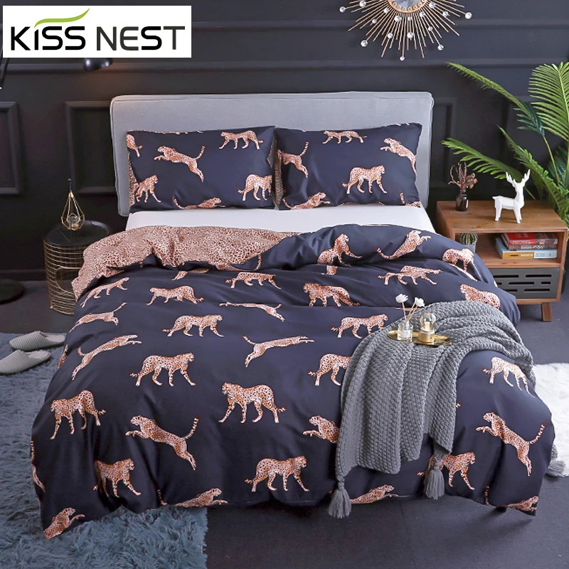 

Boutique Leopard Design Style Bedding Set 240x220,Nordic Bed Cover 150,Duvet Covers For Bed 150,Adult Young Child Modern Bedroom