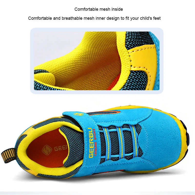 Kids Shoes Matte Leather Children's Sneakers Boys Girls Non-slip Casual Outdoor Travel Soft Bottom of | Детская одежда и обувь