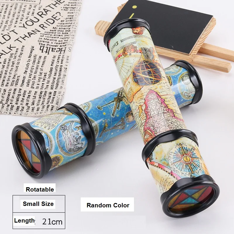 Детские игрушки масштабируемый вращающийся калейдоскоп Волшебная меняющаяся