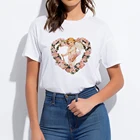 Новинка, женская футболка с рисунком любви и тепла, красивая, модная, уличная, недорогая, винтажная, милая, повседневная, для тренажерного зала, модная футболка