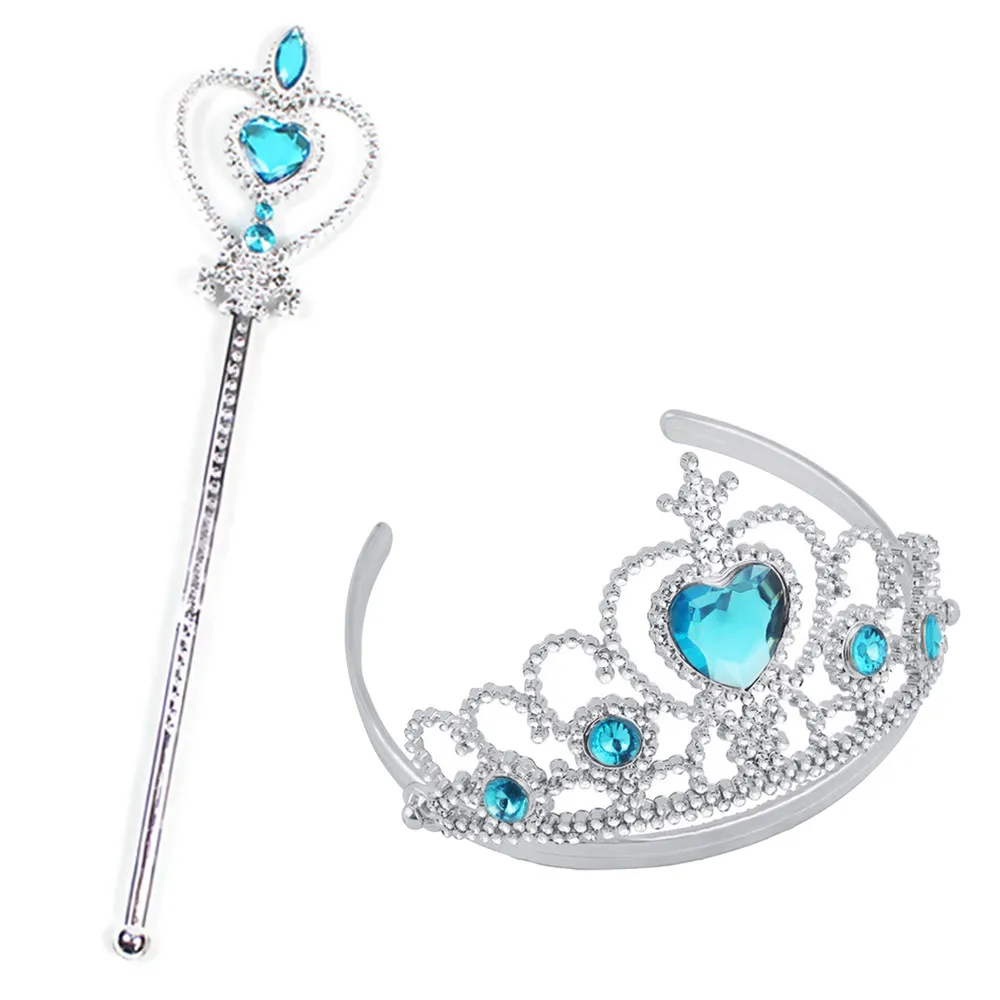 2 шт. девочка Королева Принцесса Корона тростника кристалл тиара Хэллоуин