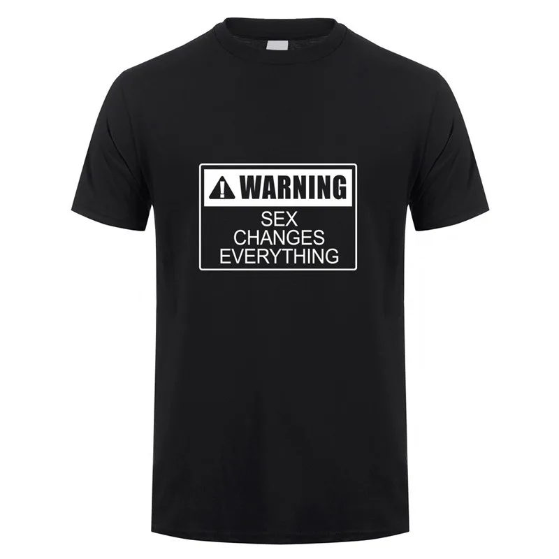 Предупреждение секс меняет все опасность весело Юмор мужская повседневная