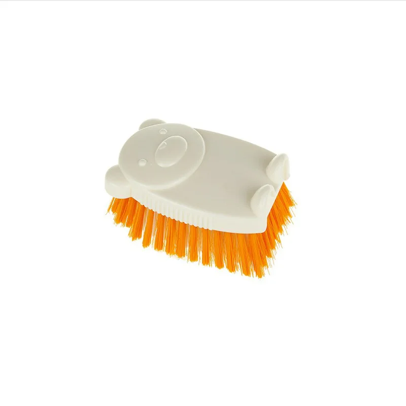 Бытовая пластиковая щетка для стирки с мультяшным медведем обеззараживания