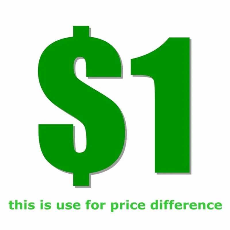 1 Dollar Supplementary Postage Fees Order or Other Price Difference |