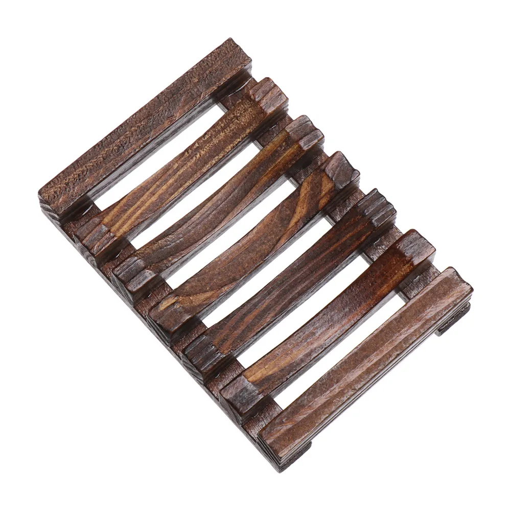 1 шт. деревянный поднос для посуды из натурального бамбука держатель полка мыла