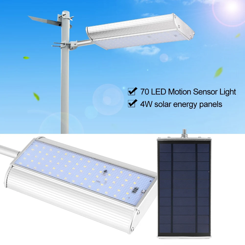 

Waterproof Solar 70 LED Motion Sensor Light Outdoor Path Street Wall Lamp Garden Solar Lamps Outdoor Lighting