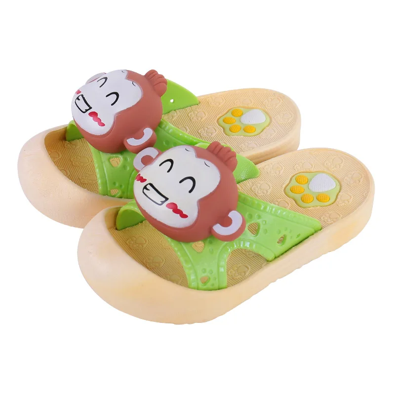 

Animal decoration Slippers For Boy Girls New Summer Kids Beach Shoes Baby Toddler Soft Indoor Flip Flops Children Sandals