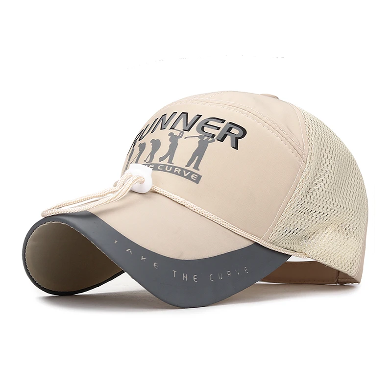 Кепка мужская сетчатая с длинным капюшоном Уличная Повседневная бейсболка из