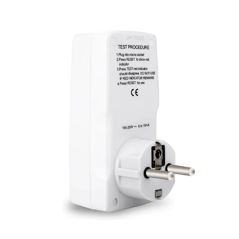 eu leakage protection fi plug rcd portable circuit breaker 16a power adapter outlet socket suitable for bathroom air conditioner free global shipping