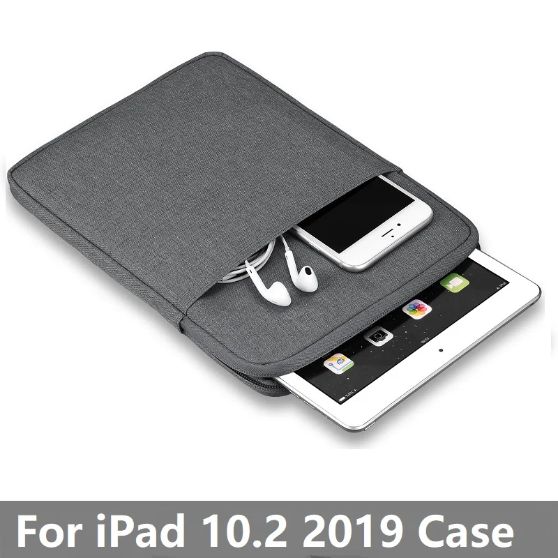 Водонепроницаемый молнии чехол для iPad 10 2 2019 рукав нейлоновая ударопрочная A2200 A2198