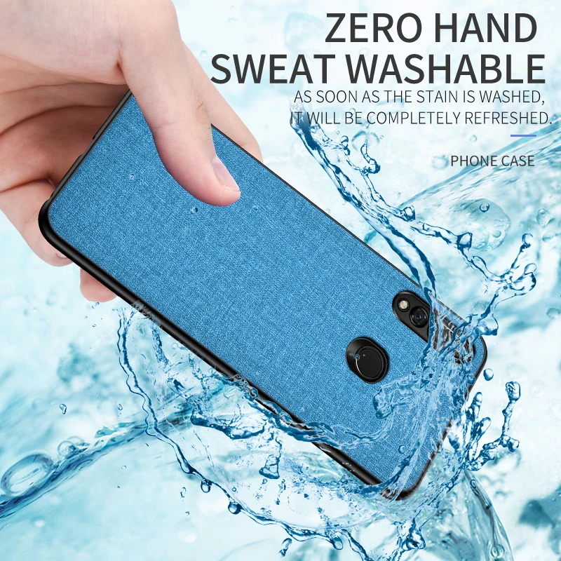 Cloth Skin Case For Huawei Honor 9X Premium Global Version Luxury Soft TPU Back Cover Phone Coque Capa |