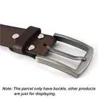 Металлическая матовая пряжка для ремня 1x40 мм, Мужская Концевая планка, пяточная планка с одним штифтом, полупряжка, подходит для ремня 37-39 мм, аксессуары для джинсов, светло-черный