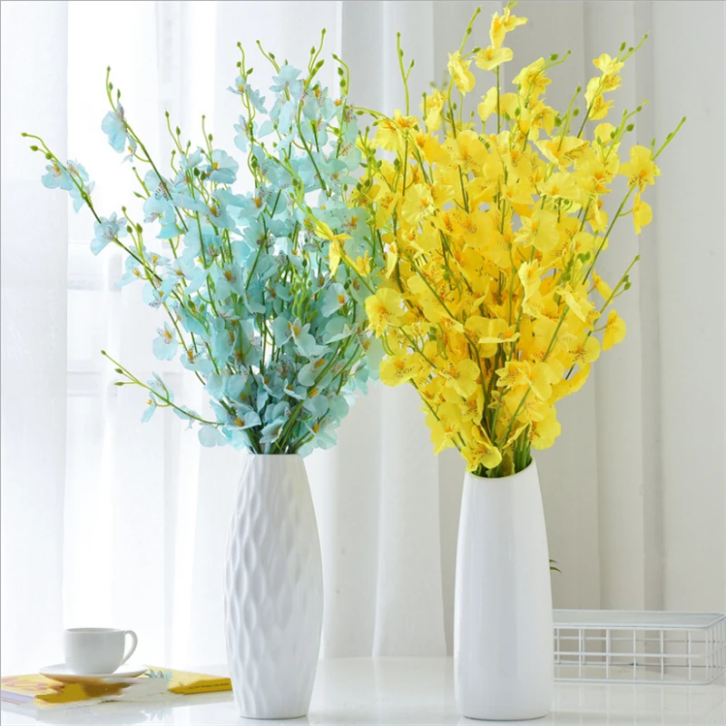 

New Simulation Dancing Orchid Fake Bouquet Soft Decoration Simulation Flower Home Wedding Decoration Flowers