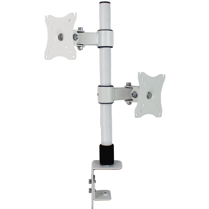 HILLPORT Full Motion Dual Monitor Desktop Stand Holder 10"-27" Clamp Grommet Hole Base PC Mount Foldable Arm Support XD60 |