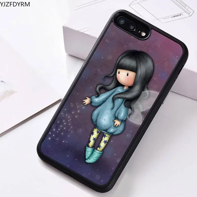 

Santoro Gorjuss cute cartoon girl Phone Case Rubber For iphone 12 11 Pro Max Mini XS Max 8 7 6 6S Plus X 5S SE 2020 XR cover