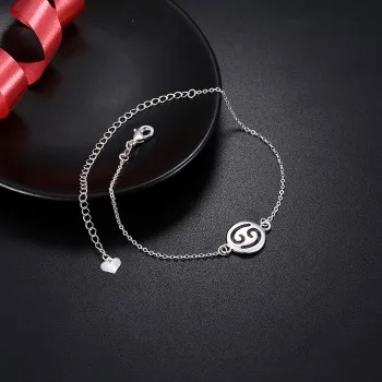 

Silver Anklet Fashion Constellation Anklet Cancer Anklet LKNSPCA196
