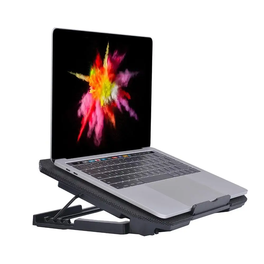 Светодиодный освещение регулируемый угол USB вентилятор охлаждения ноутбука