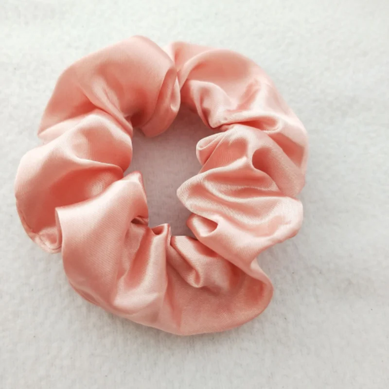 Черно красная шелковая эластичная резинка для волос атласная аксессуары