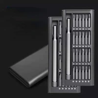 24 pc screwdriver kit precision magnetic bits diy dismountable screw driver set mini tool case for smart home pc phone repair