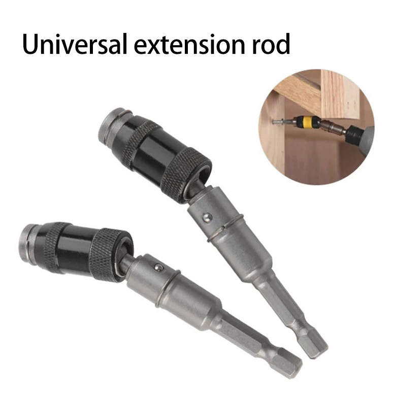 

Universal Connect Rod Hexagon Handle 6.35mm Extension Rod Multi-angle Screwdriver Bit Extension Adapter Adjust Rod Socket Tool