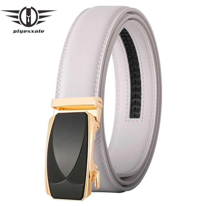 

2021 New Luxury Designer Automatic Buckle Cowhide Leather Men Belt Famous Brand Belts for Men 3.5cm Width Brown White Gray B548