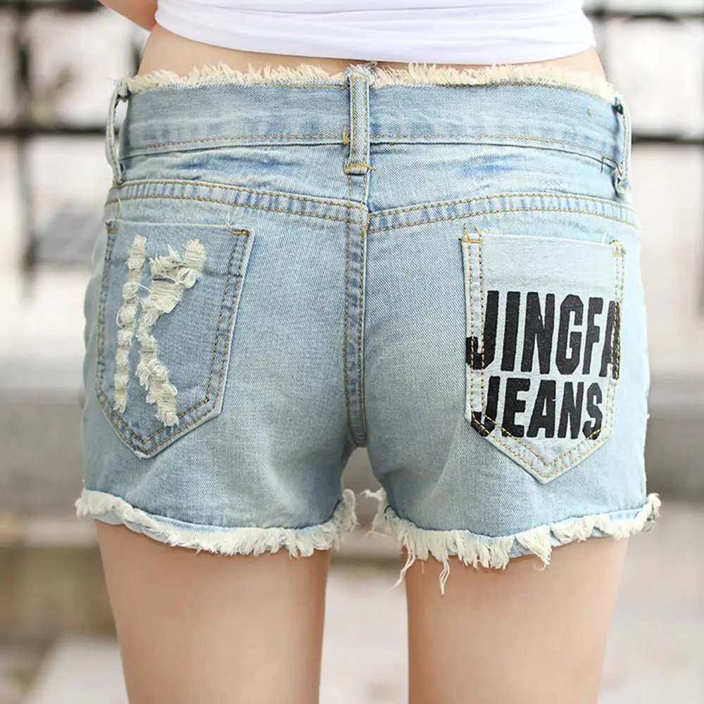 Женские джинсовые шорты с карманами