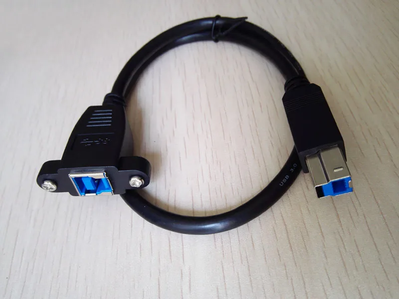 Винтовое крепление на панель USB 3 0 USB3.0 Type B штекер-гнездо m/f Удлинительный кабель