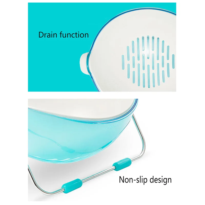 Корзина для слива с вращающейся крышкой бытовая кухонная пластиковая корзина