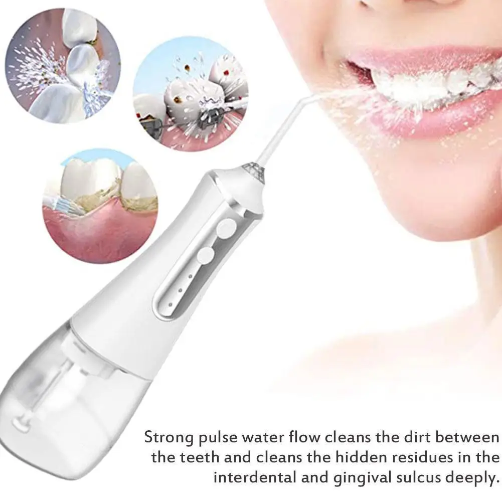 

2021 Oral Irrigator USB Rechargeable Water Floss Portable Dental Water Flosser Oral Irrigator Dental Teeth Cleaner