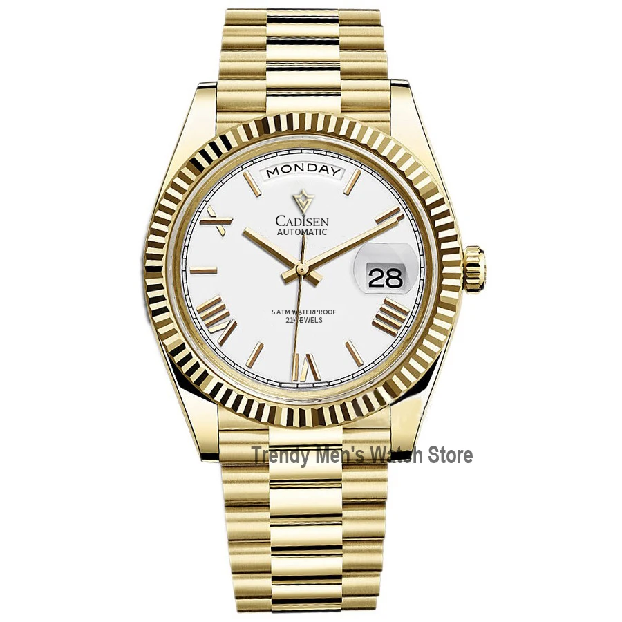 

2021 New CADISEN Men's Mechanical Watches Sapphire Luxury Automatic Watch Men Business Watch Relogio Masculino